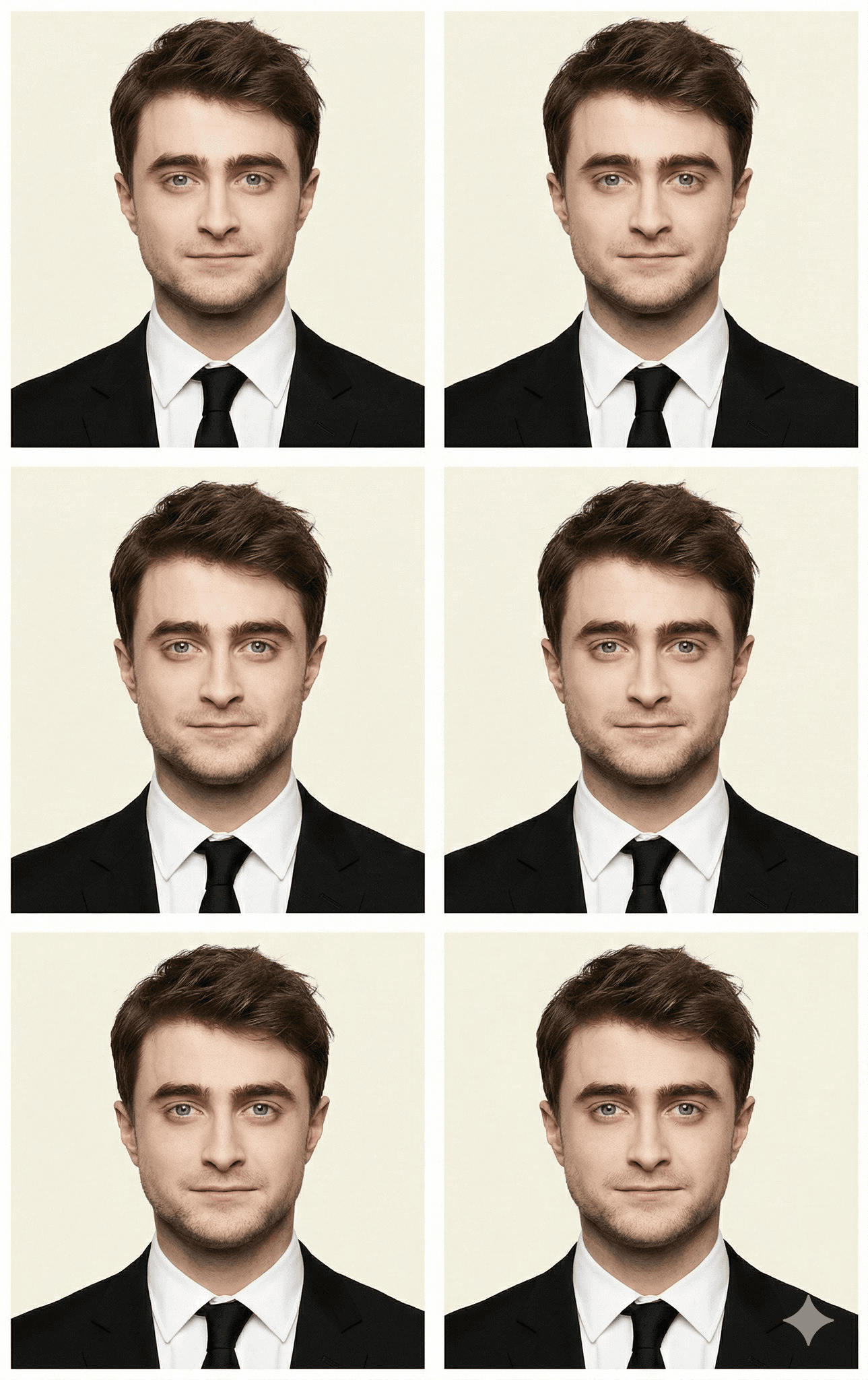 Passport ID photo sheet prompt