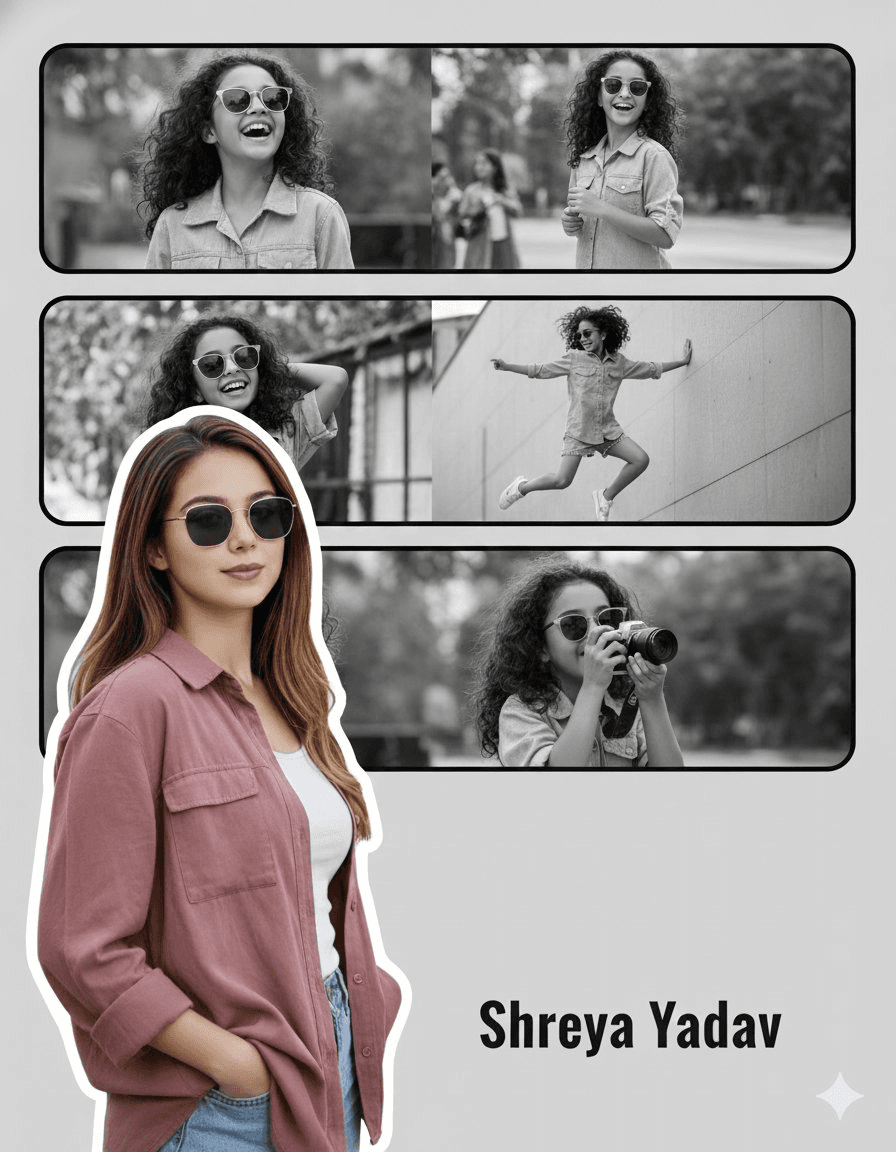 Vertical birthday poster collage prompt