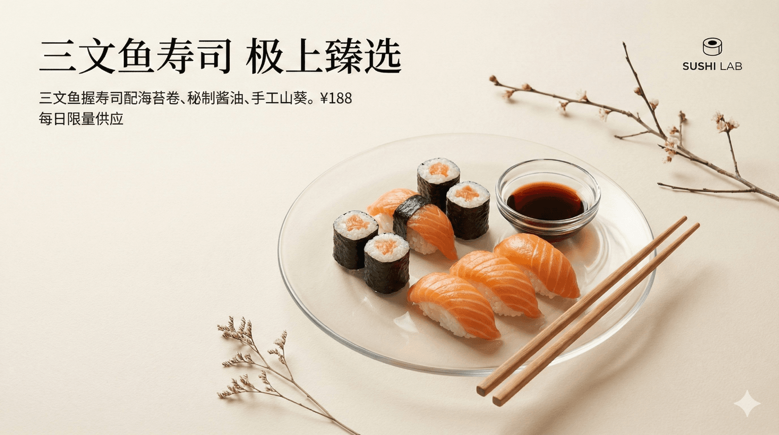 Minimal tempura editorial poster prompt