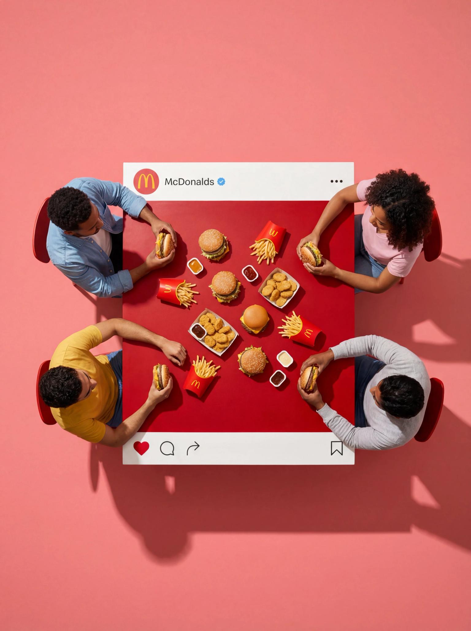 Top-down minimalist dining table portrait prompt