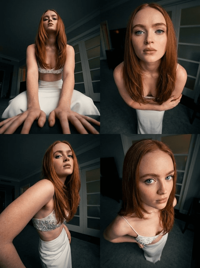 Dynamic wide-angle portrait 4-variation prompt