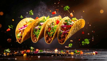 Floating food advertising photography prompt