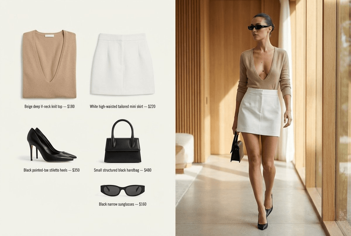 Quiet luxury split lookbook prompt