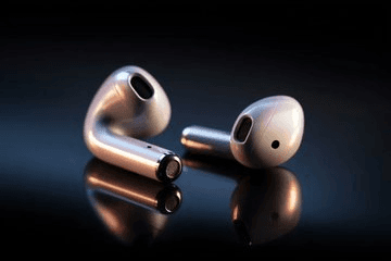 Wireless earbuds studio shot prompt