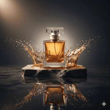 Perfume commercial product photo prompt