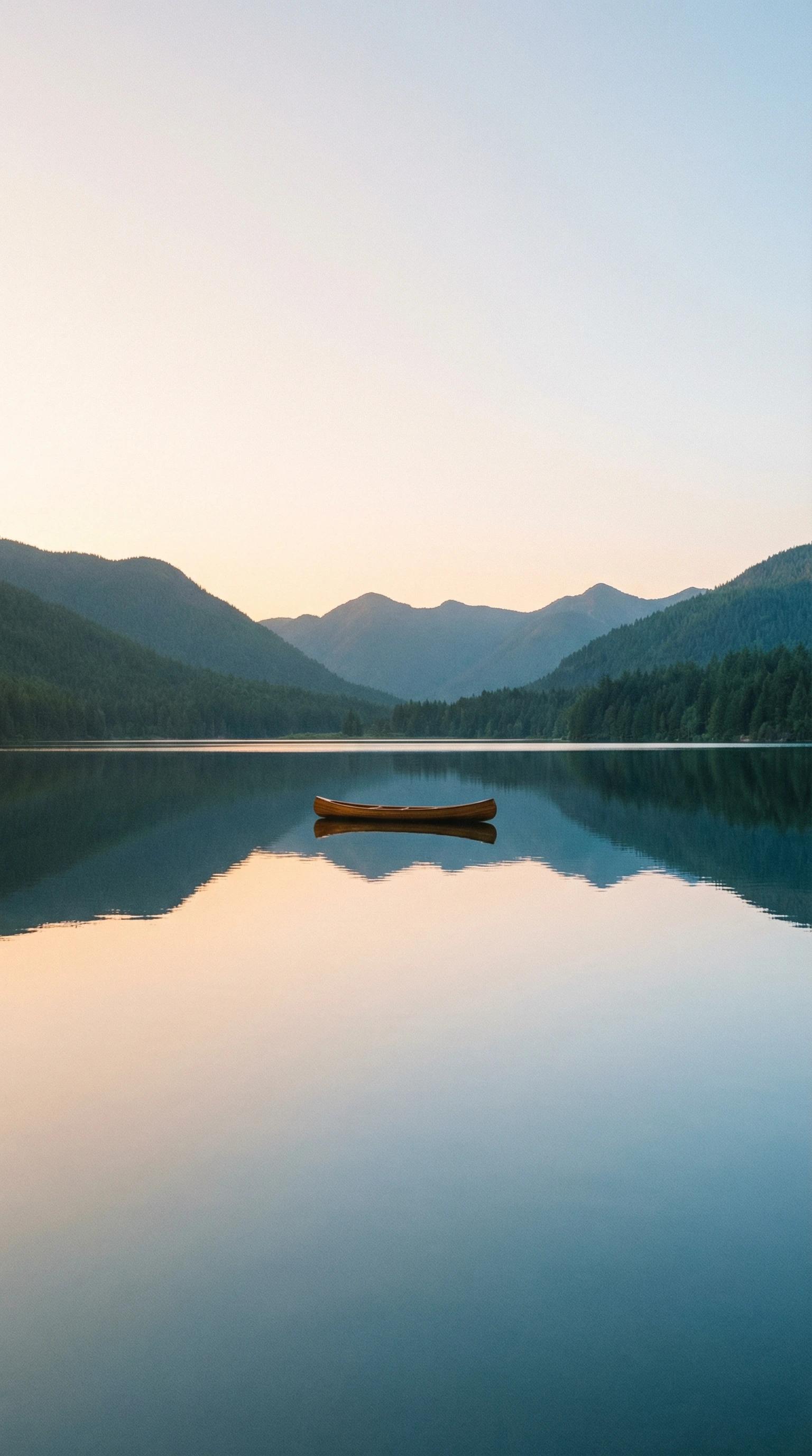 Minimal wallpaper composition prompt