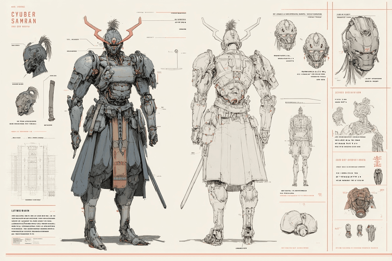 Character concept sheet prompt