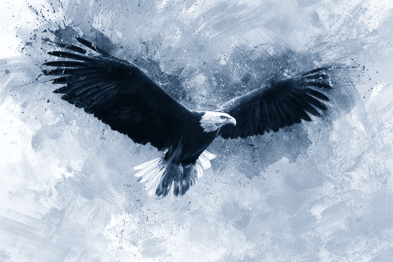 Ink splash eagle prompt