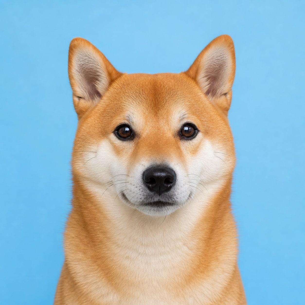 Front Facing Shiba Inu Pet ID Photo Prompt