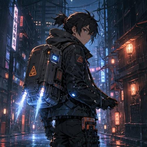 Future Courier Anime Prompt