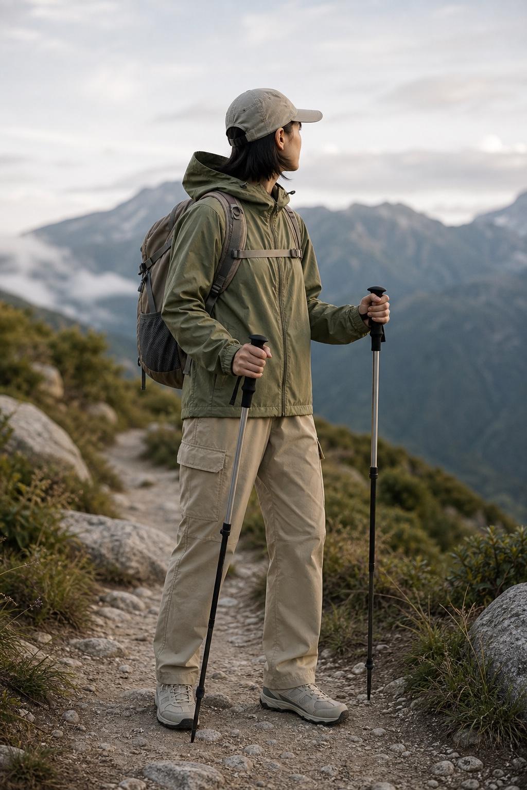 Light hiking utility outfit prompt