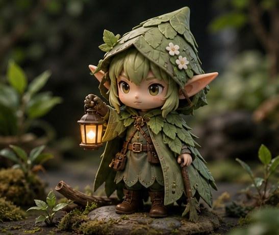 Forest Elf Designer Toy Prompt
