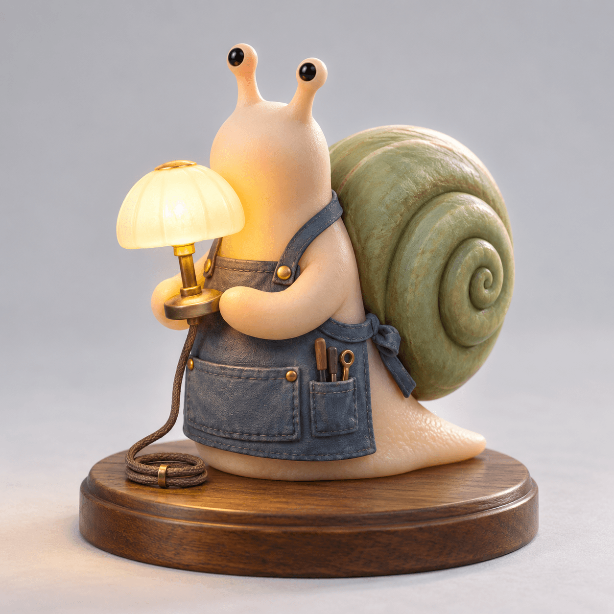 Original Snail Lamp Maker Resin Collectible Figure Prompt