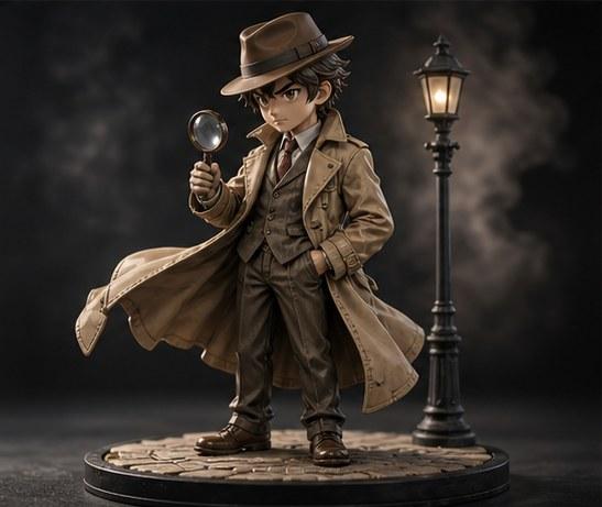 Vintage Detective GK Figure Prompt