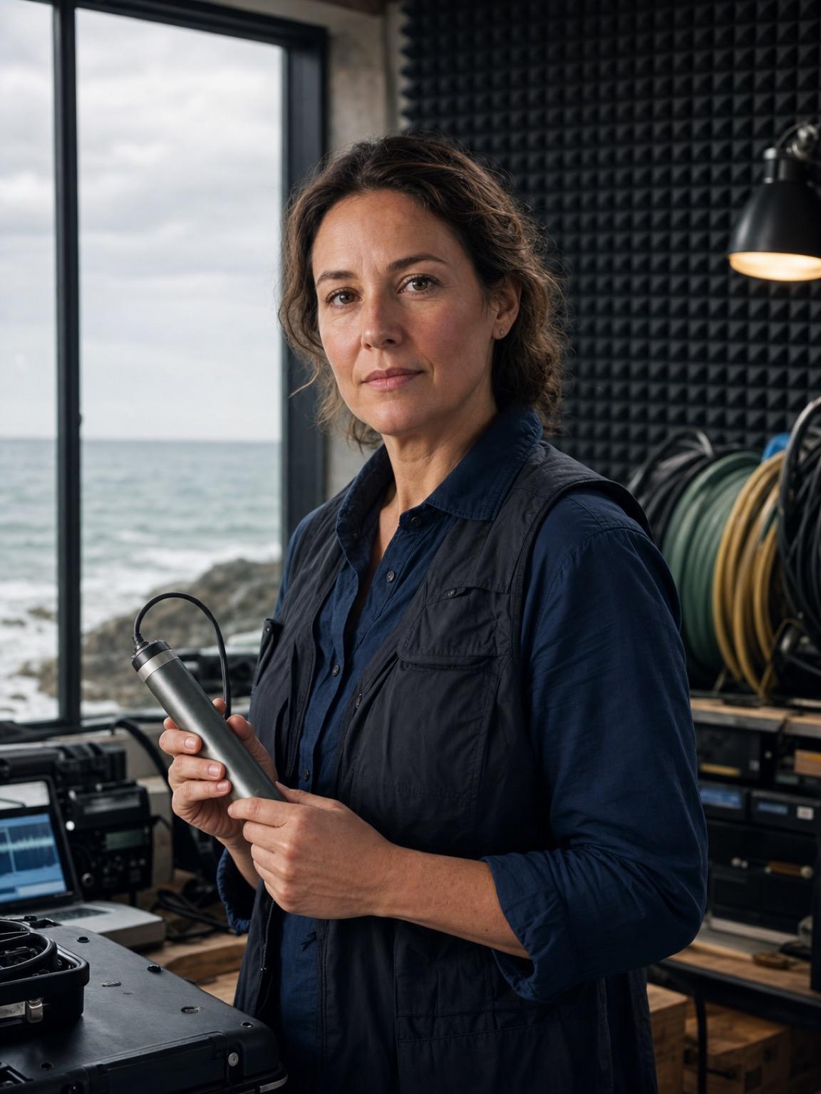 Marine Acoustics Researcher Portrait Prompt