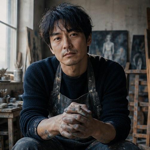 Painter Studio Portrait Prompt