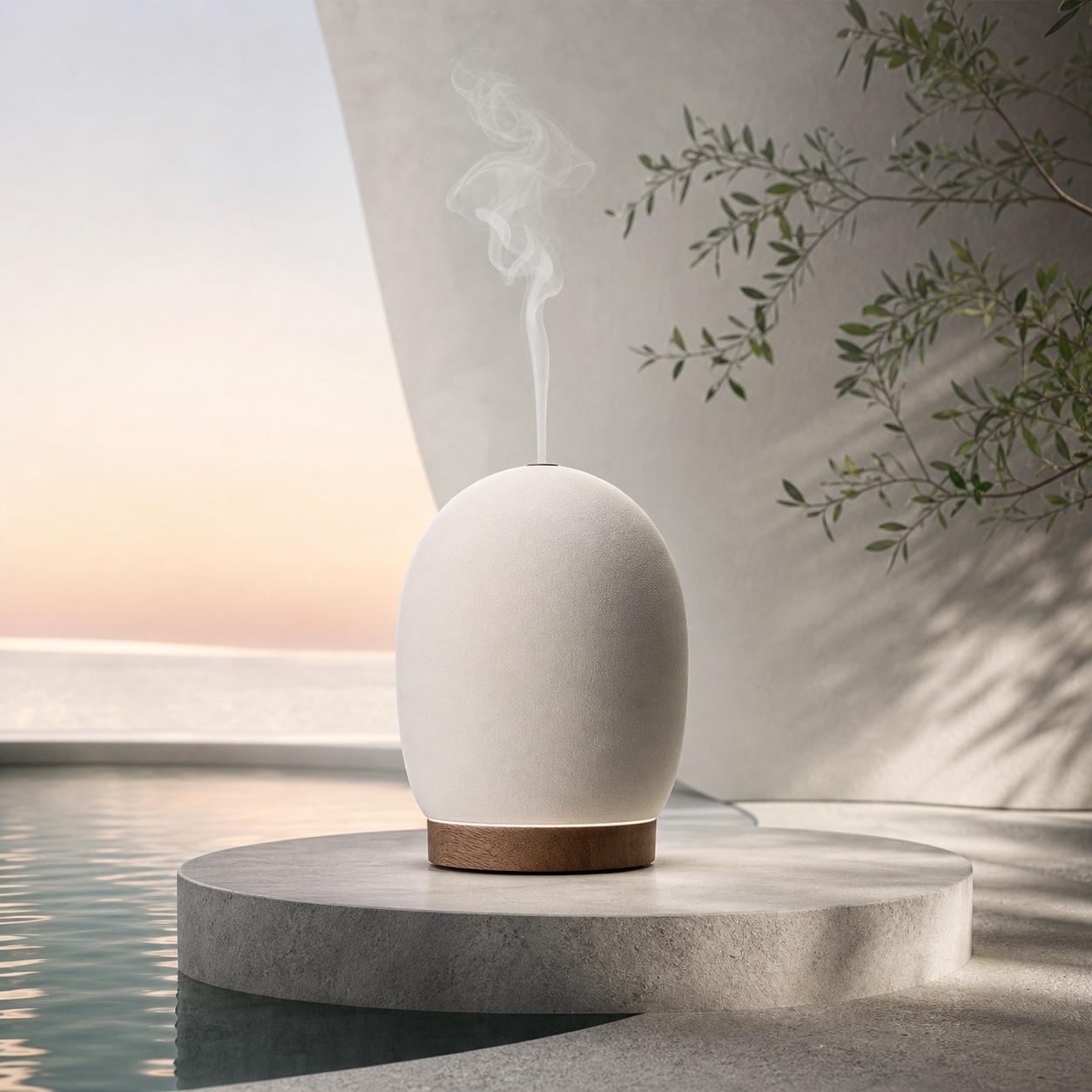 Porcelain Aroma Diffuser Waterlight Product Prompt