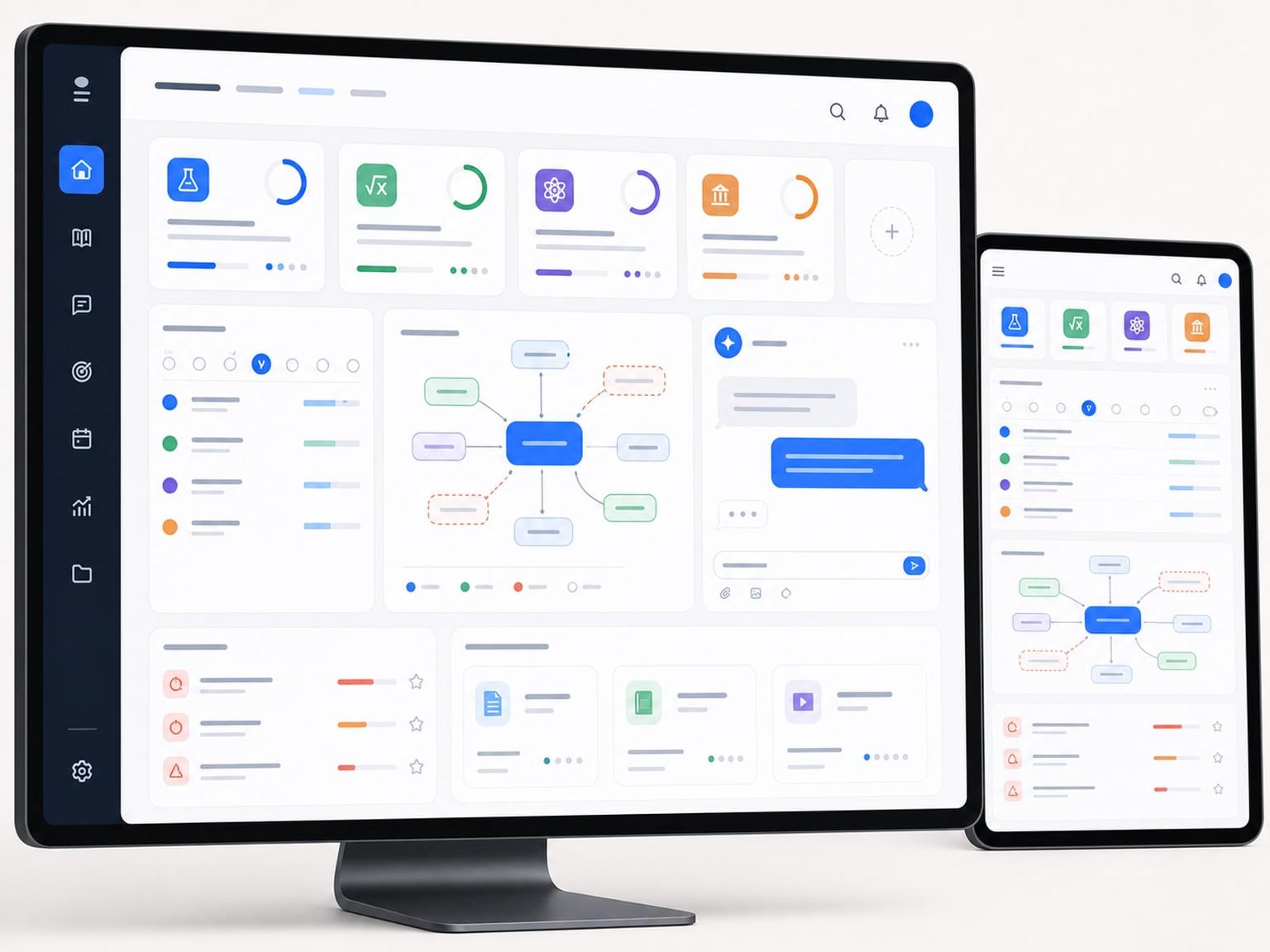AI Study Assistant App Interface Design Prompt