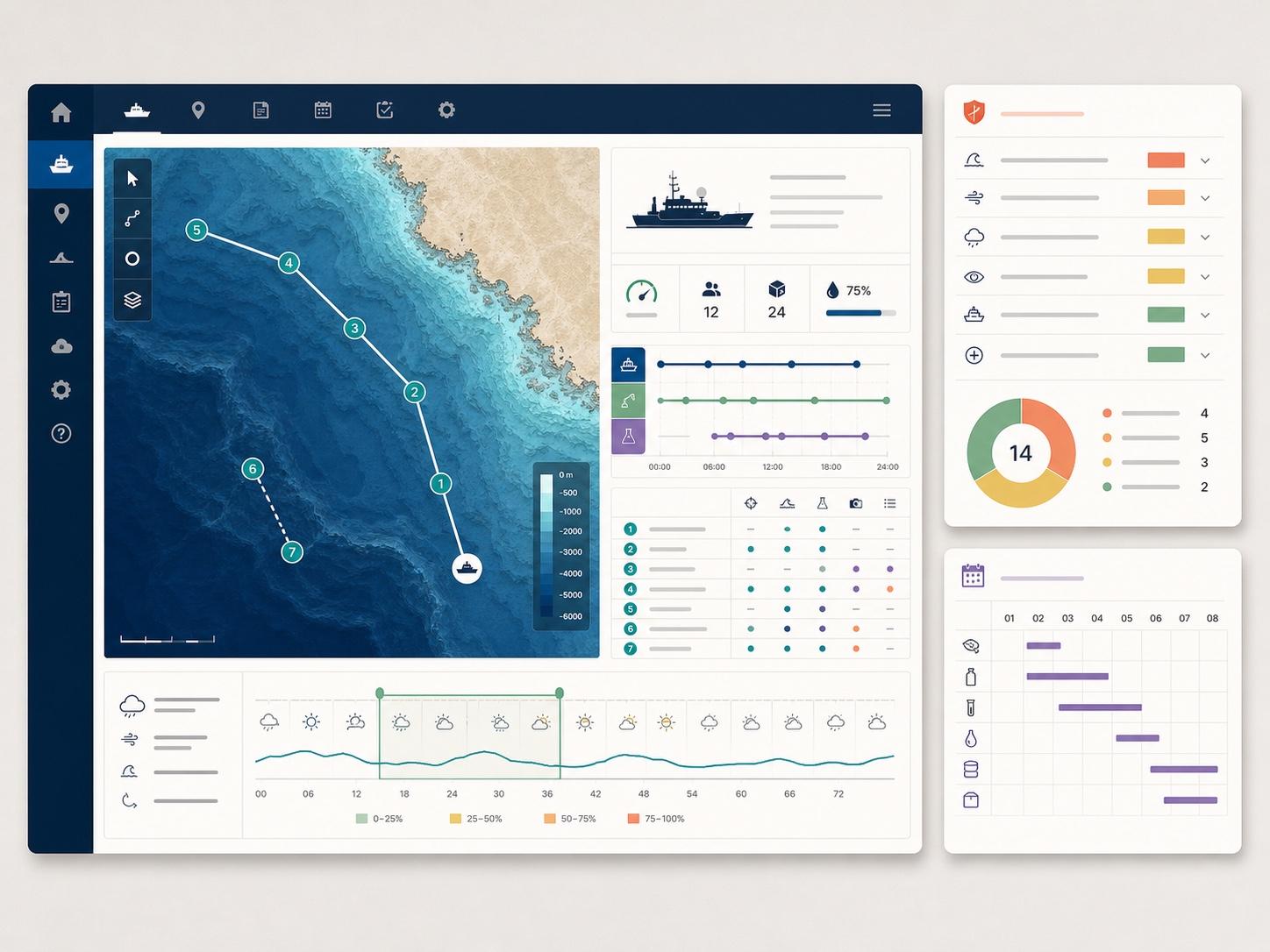 Ocean Research Voyage Planning Desktop UI Prompt