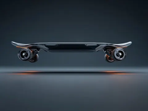 Floating electric skateboard product prompt