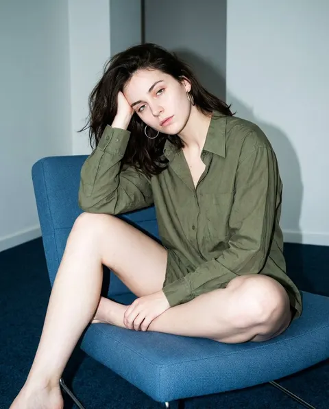 Direct-flash minimalist editorial portrait prompt