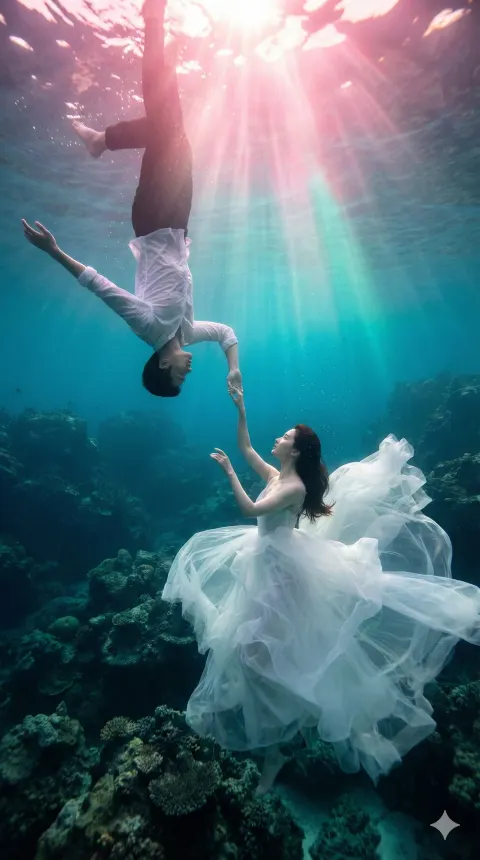 Underwater dream portrait prompt