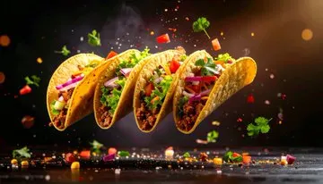 Floating food advertising photography prompt