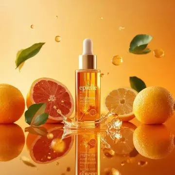 Vitamin C serum product photography prompt