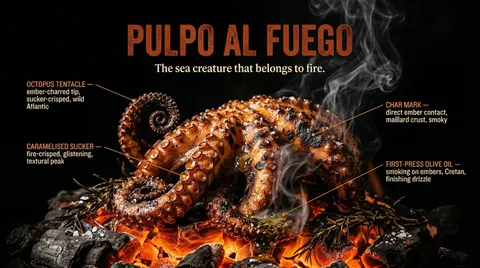Ember-lit octopus prompt