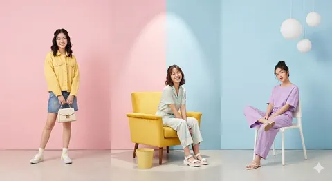 Pastel studio fashion prompt