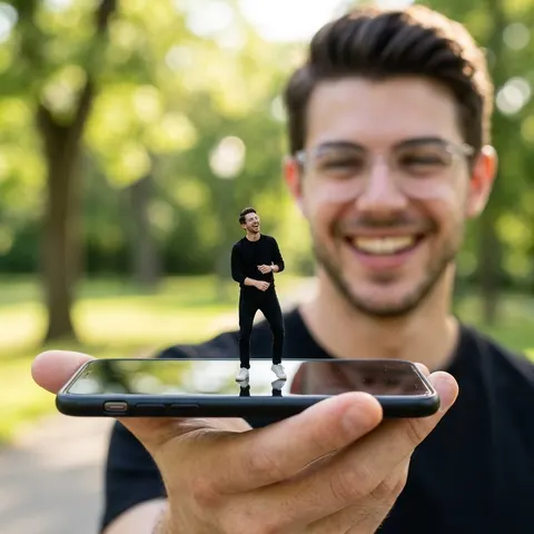 Miniature phone portrait prompt