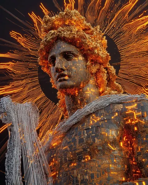 Digital Apollo deity prompt