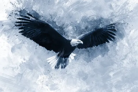 Ink splash eagle prompt