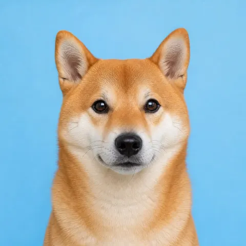 Front Facing Shiba Inu Pet ID Photo Prompt