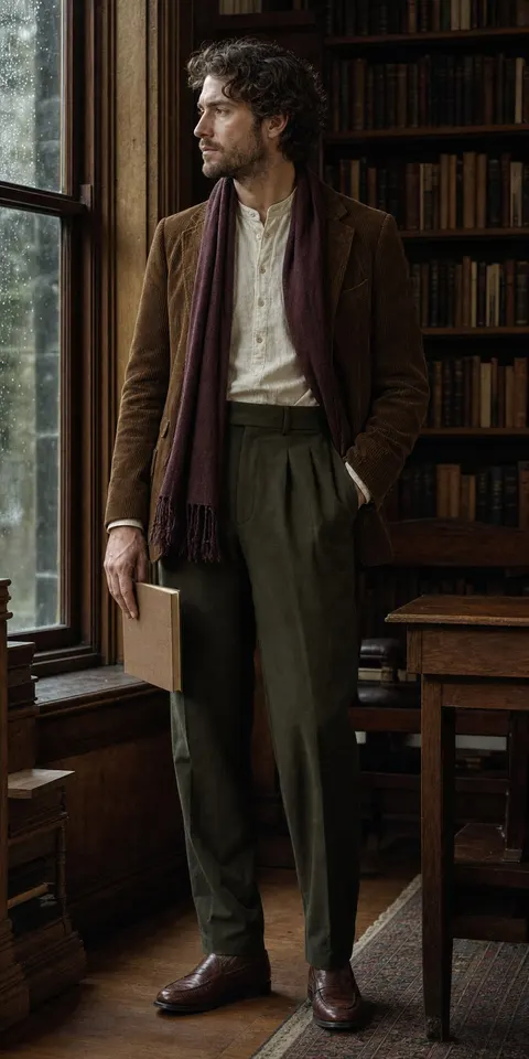 Poetcore Autumn Menswear Fashion Prompt