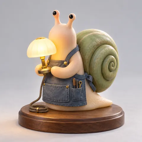 Original Snail Lamp Maker Resin Collectible Figure Prompt