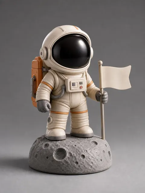 Retro astronaut collectible figure prompt