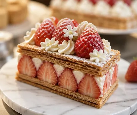 Strawberry French Pastry Prompt