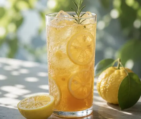 Yuzu Iced Tea Drink Prompt