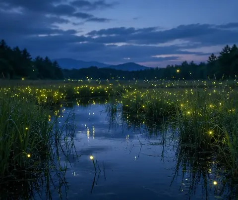 Firefly Wetland Nature Prompt