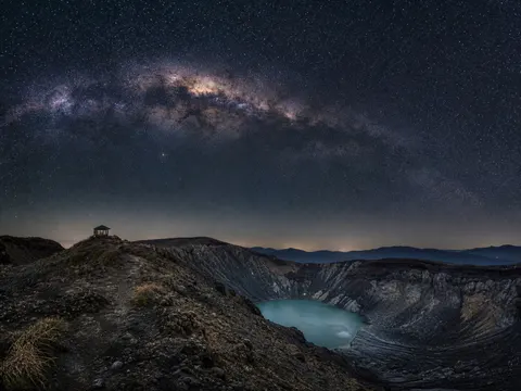 Volcanic Crater Milky Way Nature Photography Prompt