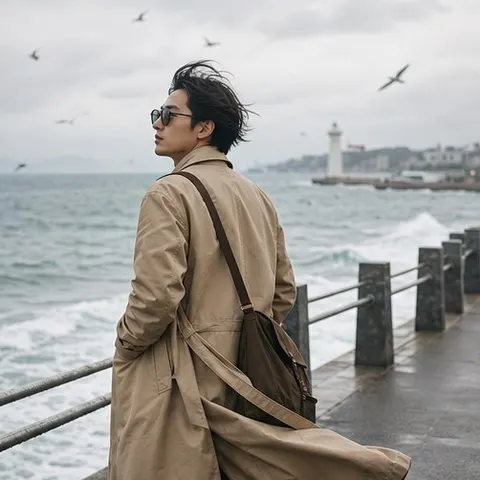 Coastal Trench Coat Travel Shoot
