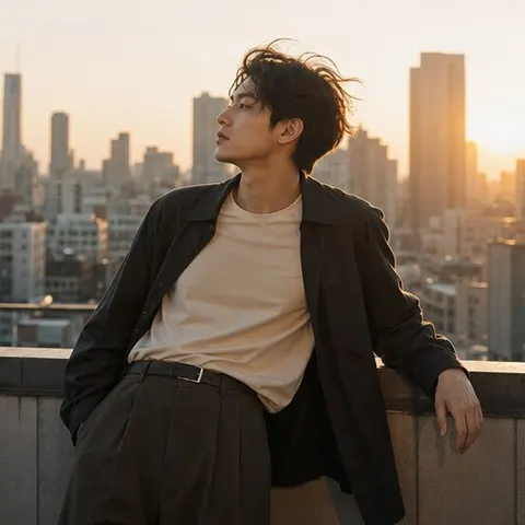 Golden Rooftop Sunset Shoot