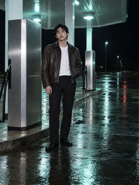 Late Night Gas Station Flash Photo Shoot Prompt