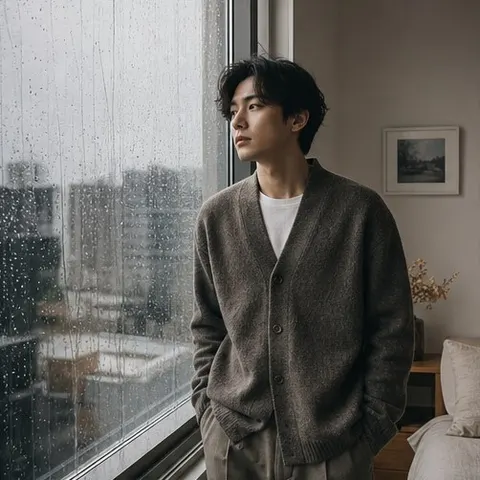 Rainy Window Editorial Shoot