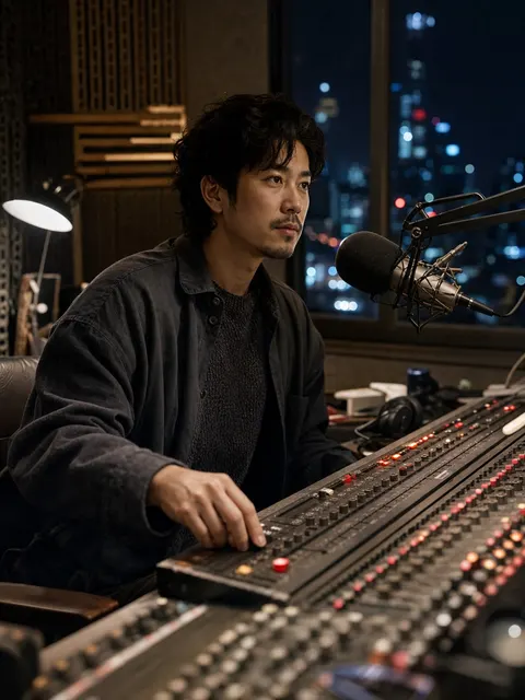 Late Night Radio Host Environmental Portrait Prompt
