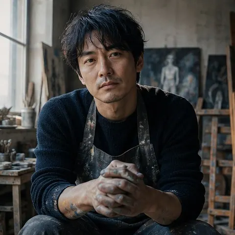 Painter Studio Portrait Prompt