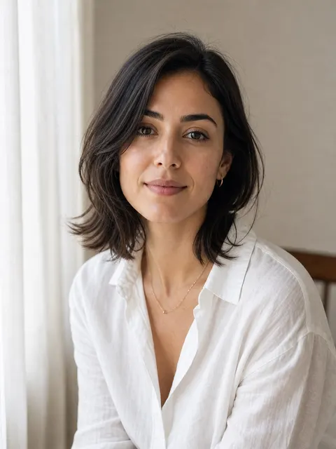 Soft window light headshot portrait prompt
