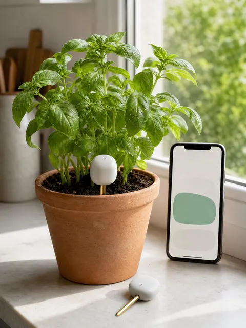 Smart plant care sensor product prompt