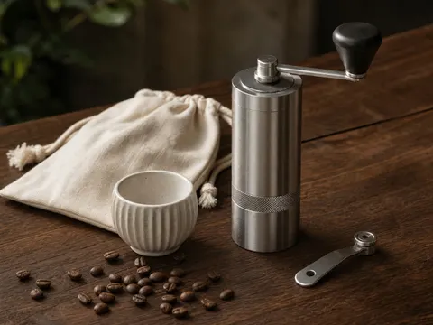 Travel coffee grinder kit product prompt